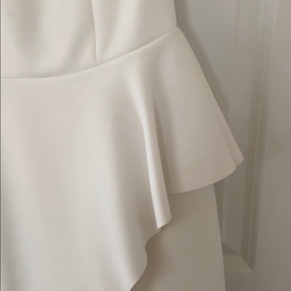 Halston Asymmetric Flounce Dress - Picture 5 of 9